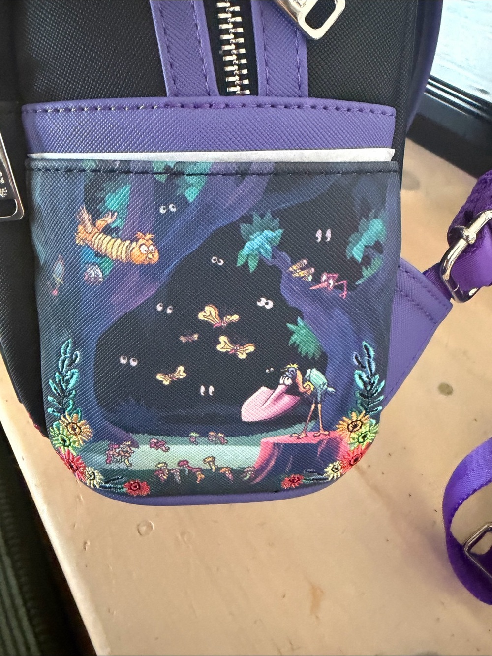 Disney Purple & Teal Alice in Wonderland with disappearing cheshire cat - Picture 5 of 8